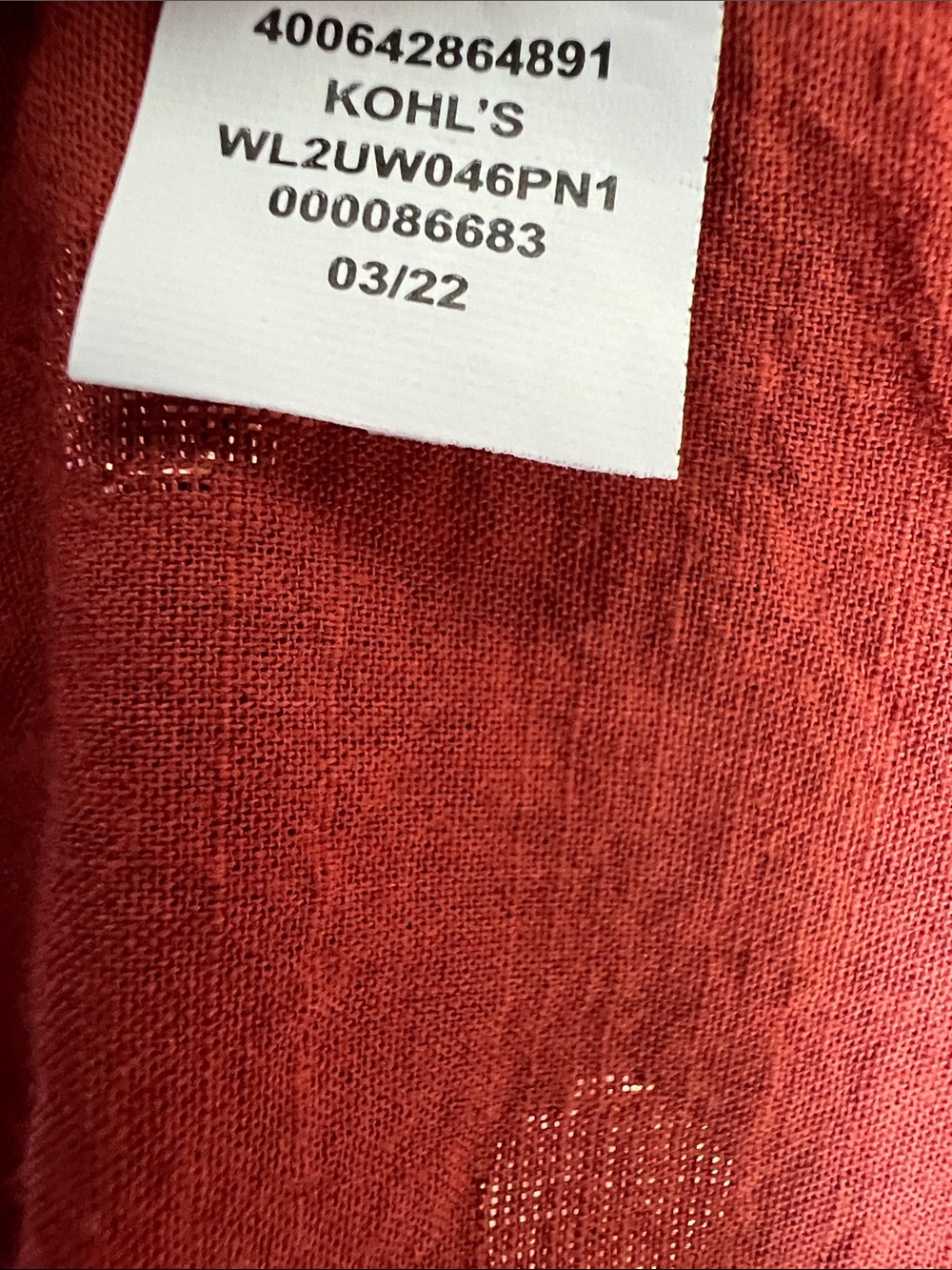 LC Lauren Conrad | Womenâs Rust Red Off-Shoulder Peasant Top Metallic Dots Sz 0X - Picture 11 of 16